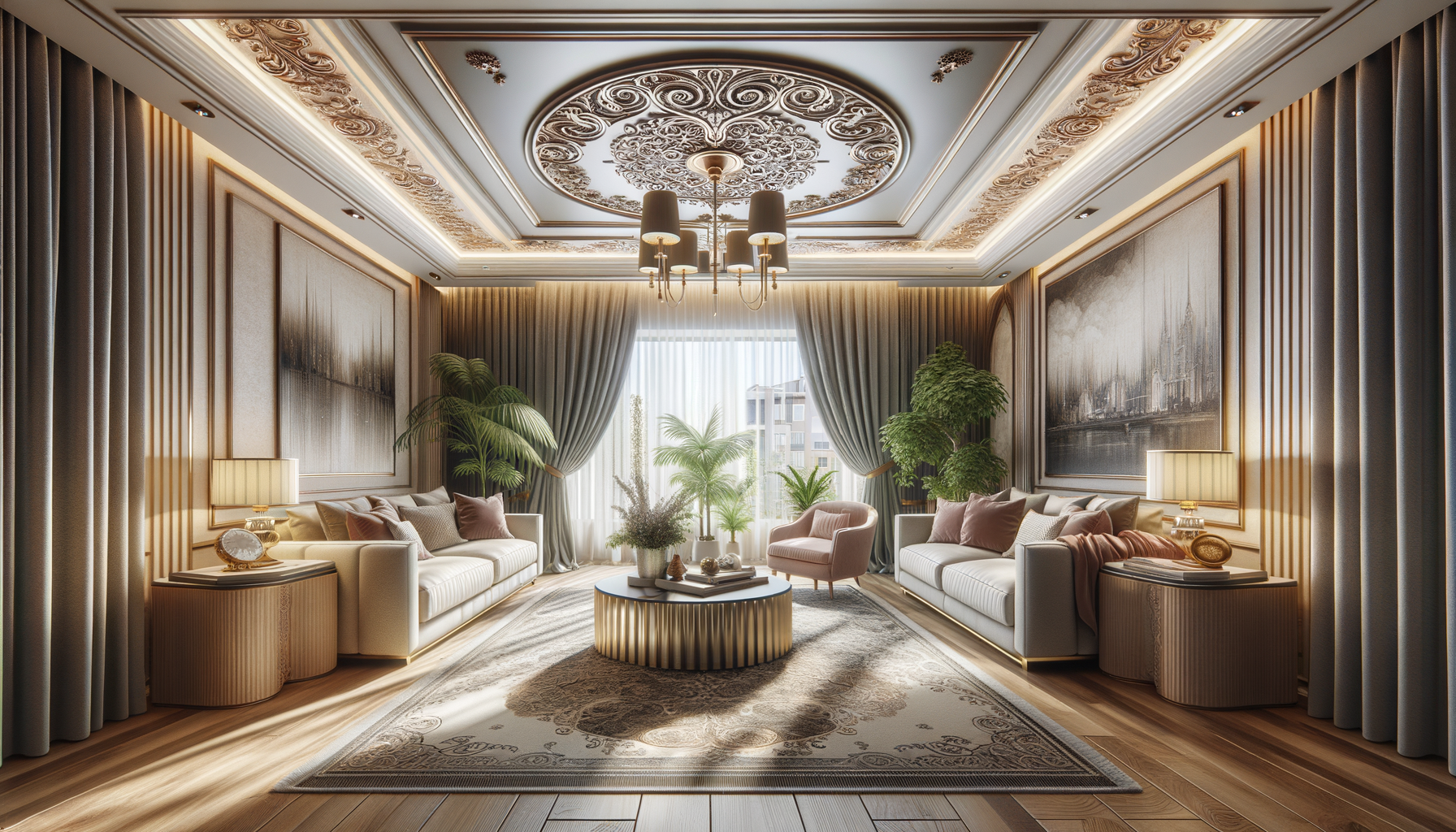 Jak Zalety karniszy sufitowych w salonie?